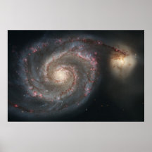 Bubbelpoolgalax M51+Följegalax 36x24 (39x26 Posters