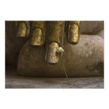 Buddha på den Wat Si chum.en Konstfoto