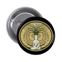Buddha under det Bodhi träd Knapp