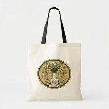 Buddha under det Bodhi träd Tote Bags