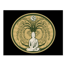 Buddha under det Bodhi träd Vykort
