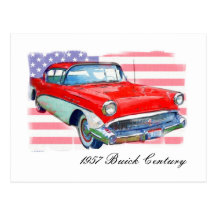 Buick århundrade 1957 vykort