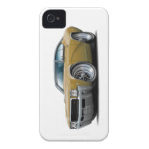 Buick GS Guld-Svart bästa bil 1968 iPhone 4 Case-Mate Fodral