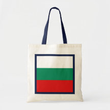 Bulgarienflagga hänger lös tote bag