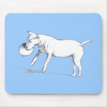 BULL TERRIER TAPIS TAPIS DE SOURIS