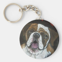 BULLDOGG KEYCHAIN NYCKELRING
