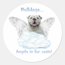 Bulldoggängel i pälslagklistermärke
