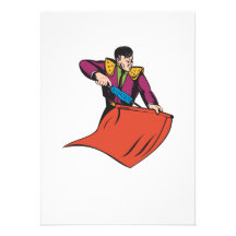 BullfighterMatador Bullfighting Inbjudningskort