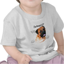 Bullmastiff (röd) historiedesign tee