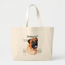 Bullmastiff (röd) historiedesign tygkasse