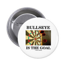 Bullseyen är målet (tre pilar på Dartboard) Knapp Med Nål