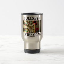 Bullseyen är målet (tre pilar på Dartboard) Kaffe Kopp