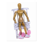 BunnySlippersRockingChair121909 Vykort