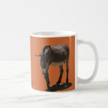 Burro för terrakottaorange lite - rädda djuren muggar