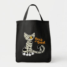 Bus eller godismammakatt - Halloween hänger lös Tote Bag