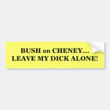 BUSH på CHENEY…., Bildekal