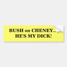 BUSH på CHENEY…., Bildekaler