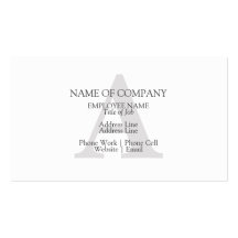 BusinessCards med Monograms profilerar kort Visitkort