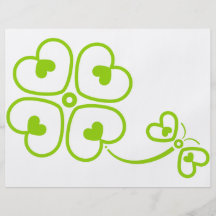 Butterfly_and_Clover Flygblad Designs