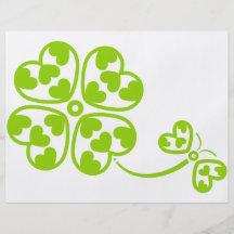 Butterfly_and_Clover Flygblad Designs