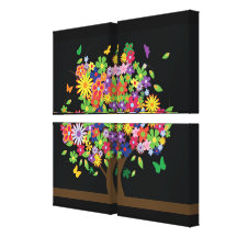 Butterfly Tree - Canvas Print - SRF