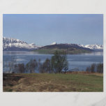 By av Borkenes, Lofoten öar, norge Flygblad