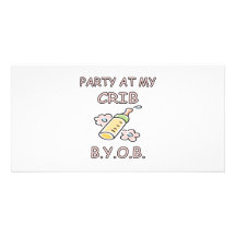 BYOB-flicka Foto Kort