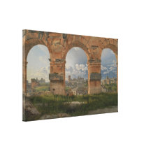 C.W. Eckersberg - View of Arches of the Colosseum Gallery Wrap Canvas