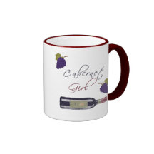 Cabernet - sauvignon flickavintage kaffe mugg