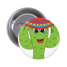 cactus party pins