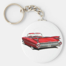 Cadillac röd bil 1959 nyckelring