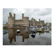 Caernarfon slottvykort