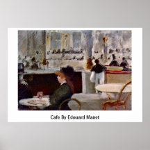 Cafe av Edouard Manet Affischer