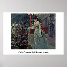 Cafe-Konsert av Edouard Manet Affischer
