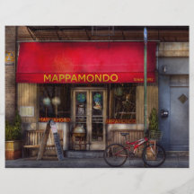 Cafe - NY - Chelsea - Mappamondo Custom Flyer