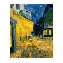 Cafeterrass, ställe du Fora, Arles, 1888 Vykort
