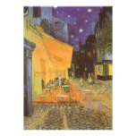 Cafeterrassnatt, Van Gogh vintageImpressionism Anpassade Inbjudningskort