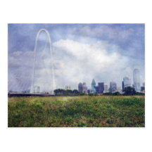 Calatrava överbryggar Dallas, Texas Vykort