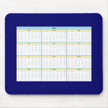 calendar 2012 mauspad