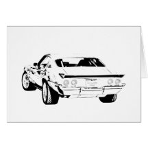 Camaro 1971 hälsnings kort