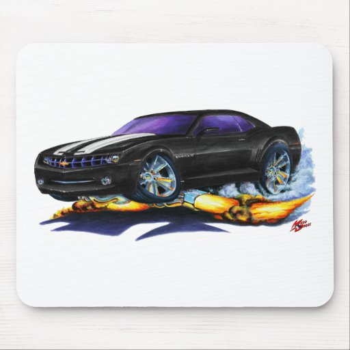 Camaro Svart-Vit bil 2010 Mus Matta
