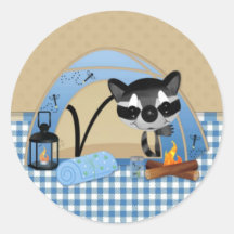 Campa Raccoonbrev V Runda Klistermärken