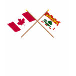Canada and Prince Edward Island Crossed Flags Tees