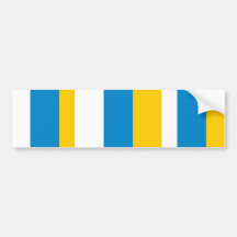 Canarian Uganda flagga Bildekaler
