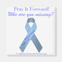 CANCER AWARENESS Agrainofmustardseed.com Magnet