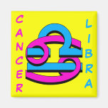 Cancer & Libra PkBl Kylskåps Magneter