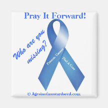 CANCER RIBBON AGRAINOFMUSTARDSEED.COM Magnet