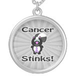 Cancer stinker Skunkmedvetenhetdesign Personliga Halsband