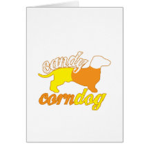 Candy cornhund kort