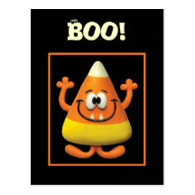 Candy cornmonster vykort